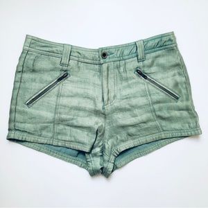 Free People Sea Green Short Shorts